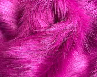 Shaggy Light Purple Faux Fur Fabric by the Yard – Soft, Fluffy & Long Pile Plush Material – DIY Crafts, Costumes