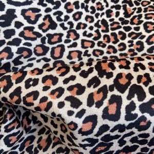 Leopard Fluffy &Plush Material – DIY Crafts, Costumes- Faux Fur Fabric by the Yard