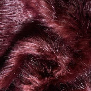 Zottel Rot Pelzimitat Stoff Meterware – weich, flauschig & langflorig – DIY Handwerk, Kostüme, Plüsch