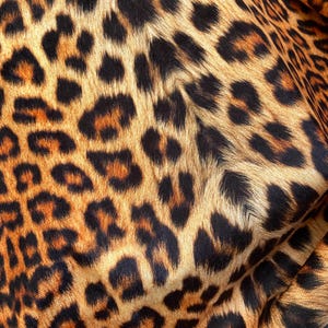 Leopard Fluffy &Plush Material – DIY Crafts, Costumes- Faux Fur Fabric by the Yard