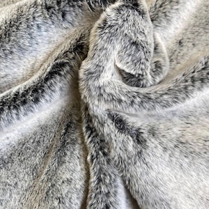 100% Wolle, Kaninchen Fell Stoff Massenware - weich, flauschig & langflorig Plüsch-Material - DIY Handwerk, Kostüme