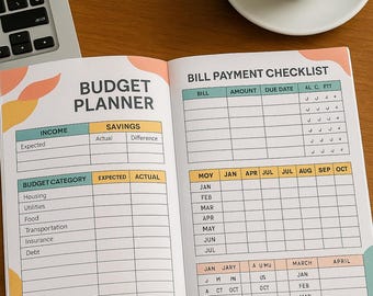 2025 Digital Planner: Budget, Habit & Meal Tracker (Printable PDF A4/A5/Letter Sizes)