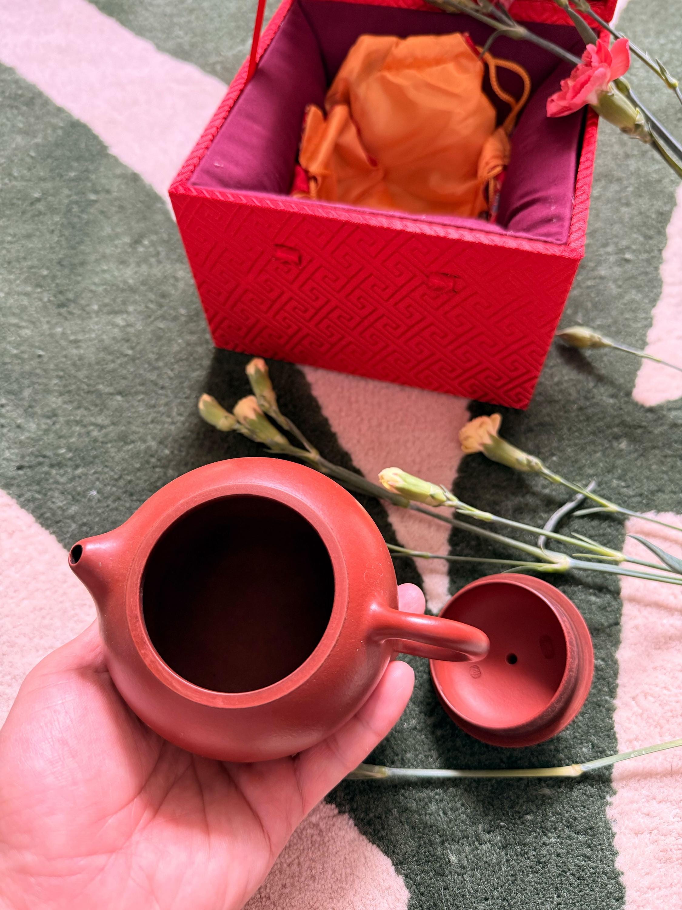 Handmade Yixing Red Clay Teapot Chinese Hongsha Ceramic Tea Lover