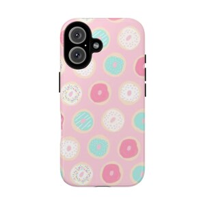 Donut Delight Phone Case | Fun and Whimsical Tough Case | Cute Gift for Teens | Birthday and Celebration Accessory | Colorful Cartoon Design