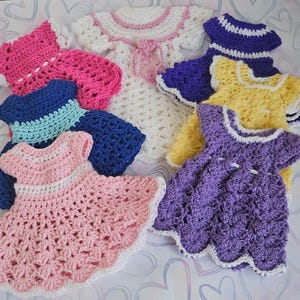 Handmade Crocheted Doll Clothes for 14 to 15 inch Dolls