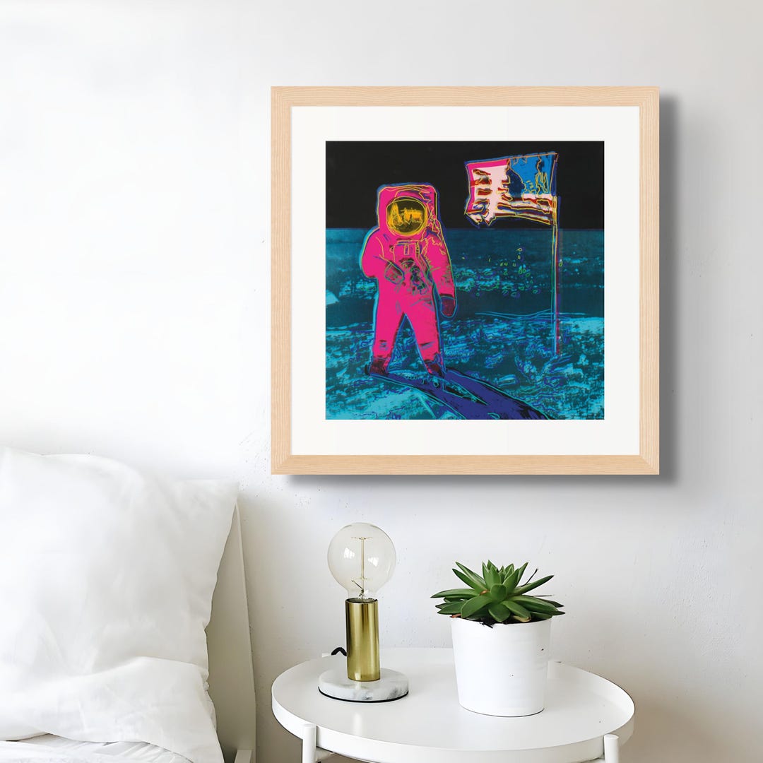 Andy Warhol Moonwalk Print [pop Art Astronaut Poster, NASA Space Art ...