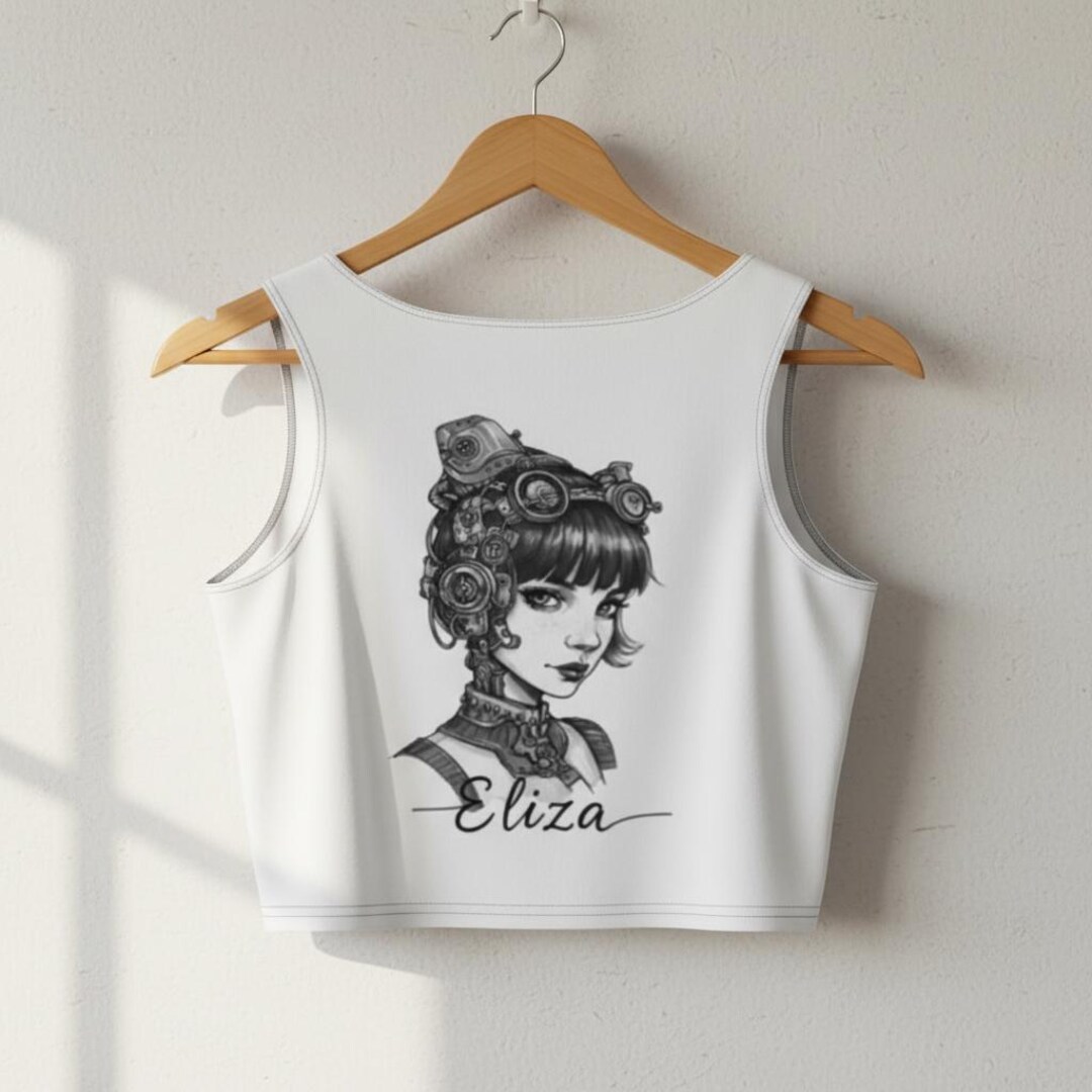 Personalized Steampunk Crop Top | Custom Name Top | Unique Gift - Etsy