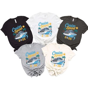 Cruise Squad 2025 Shirts Custom Family Cruise Shirt Group Vacation Tee Matching Cruise Shirts for Family Trip Personalized Cruise Tee