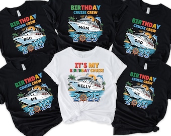 It’s My Birthday Cruise Shirt, Birthday Cruise Crew Tees, 2025 Cruise Party Shirts, Family Cruise Birthday, Women’s Bday Cruise Shirt