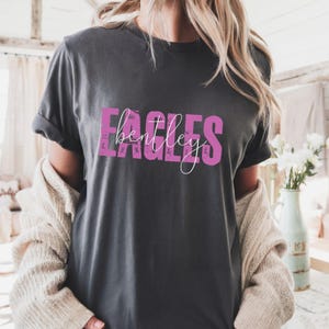 Custom School Team Shirt, Favorite Mascot Comfort Colors Tee, Personalized Team Logo Shirt, School Spirit Gift, Custom Game Day Tee