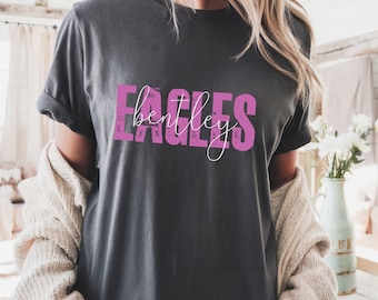 Custom School Team Shirt, Favorite Mascot Comfort Colors Tee, Personalized Team Logo Shirt, School Spirit Gift, Custom Game Day Tee