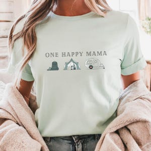 One Happy Camper Birthday Shirt, 1st Birthday Camping Outfit, Family Camping Vacation Tee, Matching Mommy and Me Camp Shirts