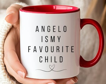 Lieblingskind Tasse, lustige Mutter Kaffeetasse, Geschenk für neue Mutter, Geschenkidee zum Muttertag, individuelle neue Mutter Tasse, personalisierte Mutter Geschenk