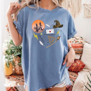 Wizard Items Shirt, Wizard Lover Gift Tee, Bookworm Shirt for Readers, HP Fan Shirt, Universal Theme Shirt, Magical Bookish Gift