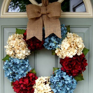 Summer Wreath Fourth of July Wreath Americana Wreath image 1