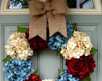 Summer Wreath - Fourth of July Wreath - Americana Wreath