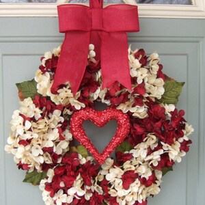 Valentine Wreath -  Valentine Door Wreath - Heart Wreath - Valentines Day Wreath