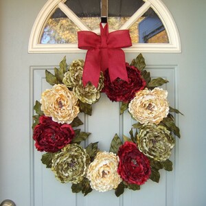 Christmas Wreath Holiday Wreath Wreath for Christmas Door image 2