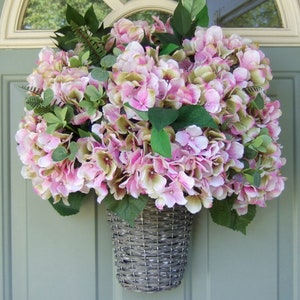 Spring/Summer Wreath - Spring/Summer Hydrangea Wreath - Spring/Summer Door Wreath