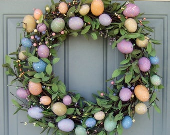 Spring Wreath - Easter Wreath - Easter Egg Wreath