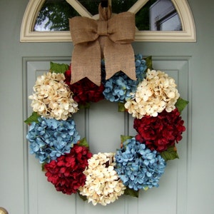 Summer Wreath Fourth of July Wreath Americana Wreath image 2