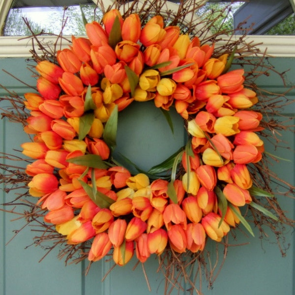 Spring Wreath - Mothers Day Wreath - Wreath for Door