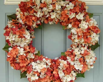 Summer Wreath - Wreath for Summer - Hydrangea Wreath for Summer