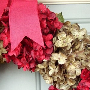 Christmas/Holiday Wreath Wreath for Christmas/Holiday Door Christmas/Holiday Hydrangea Wreath image 3