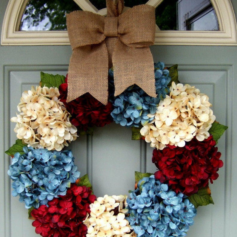 Summer Wreath Fourth of July Wreath Americana Wreath image 1