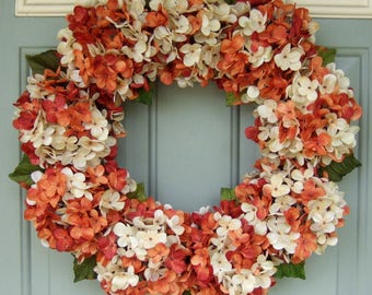 Summer Wreath - Wreath for Summer  - Hydrangea Wreath for Summer