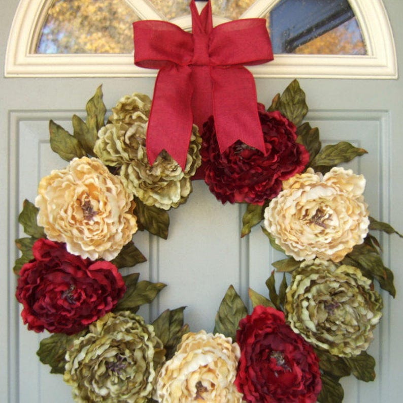 Christmas Wreath Holiday Wreath Wreath for Christmas Door image 1