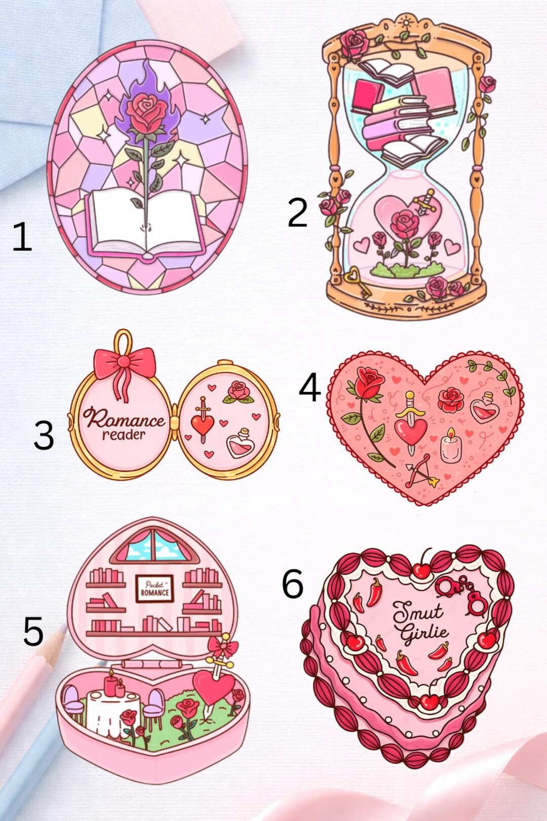Romance Reader Sticker – Book Lover Design - Etsy