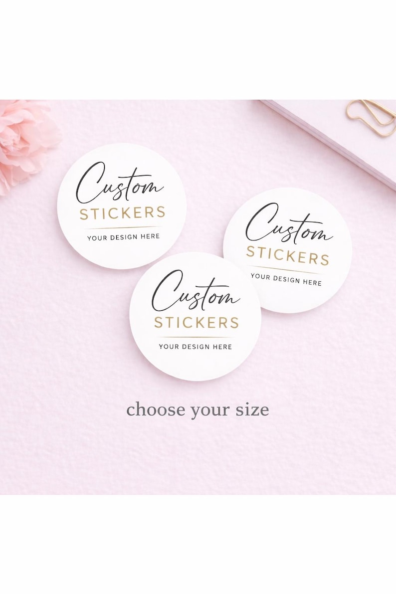 Custom Round Stickers – Personalized Logo & Event Labels - Etsy