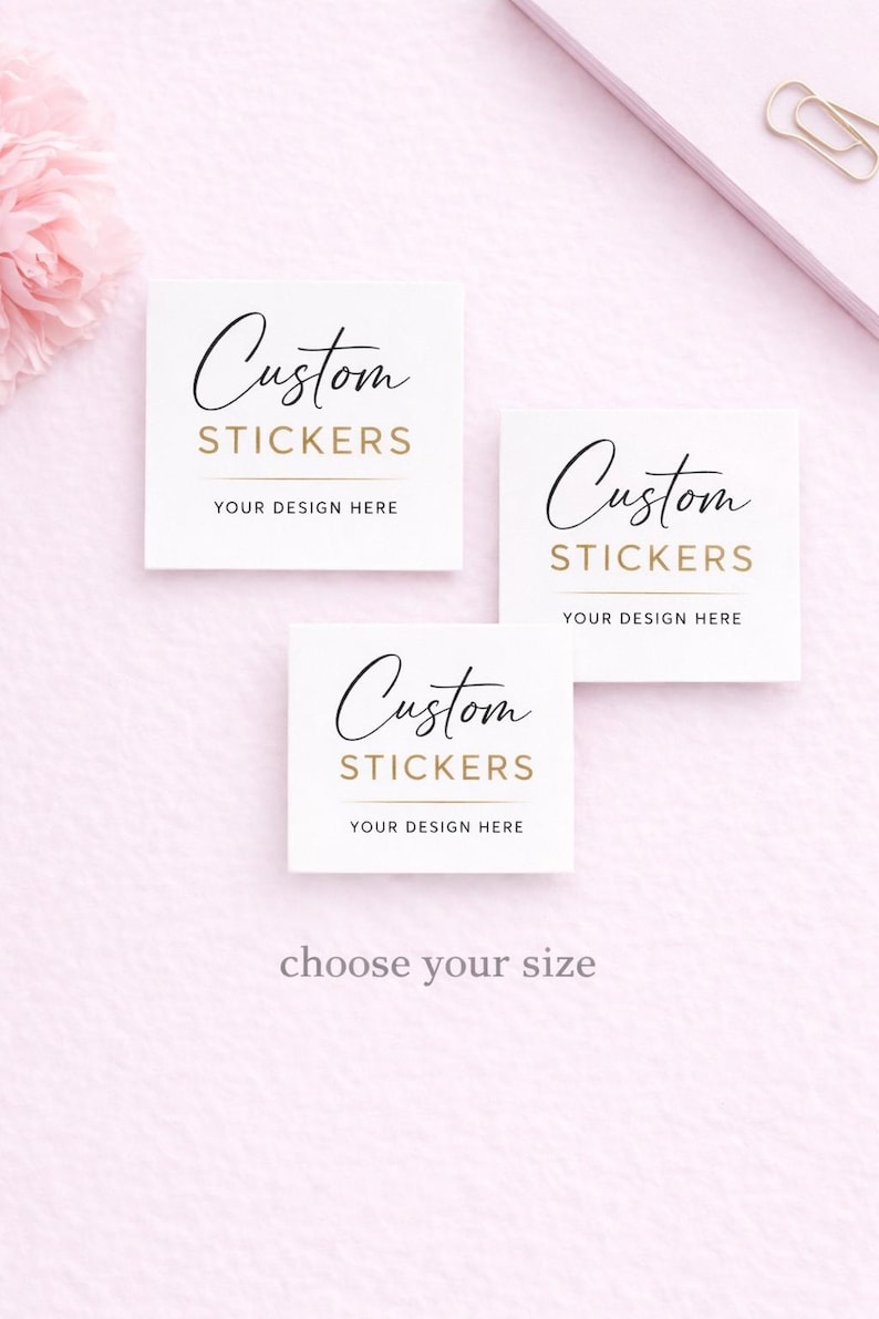 Custom Square Stickers – Personalized Logo & Event Labels - Etsy
