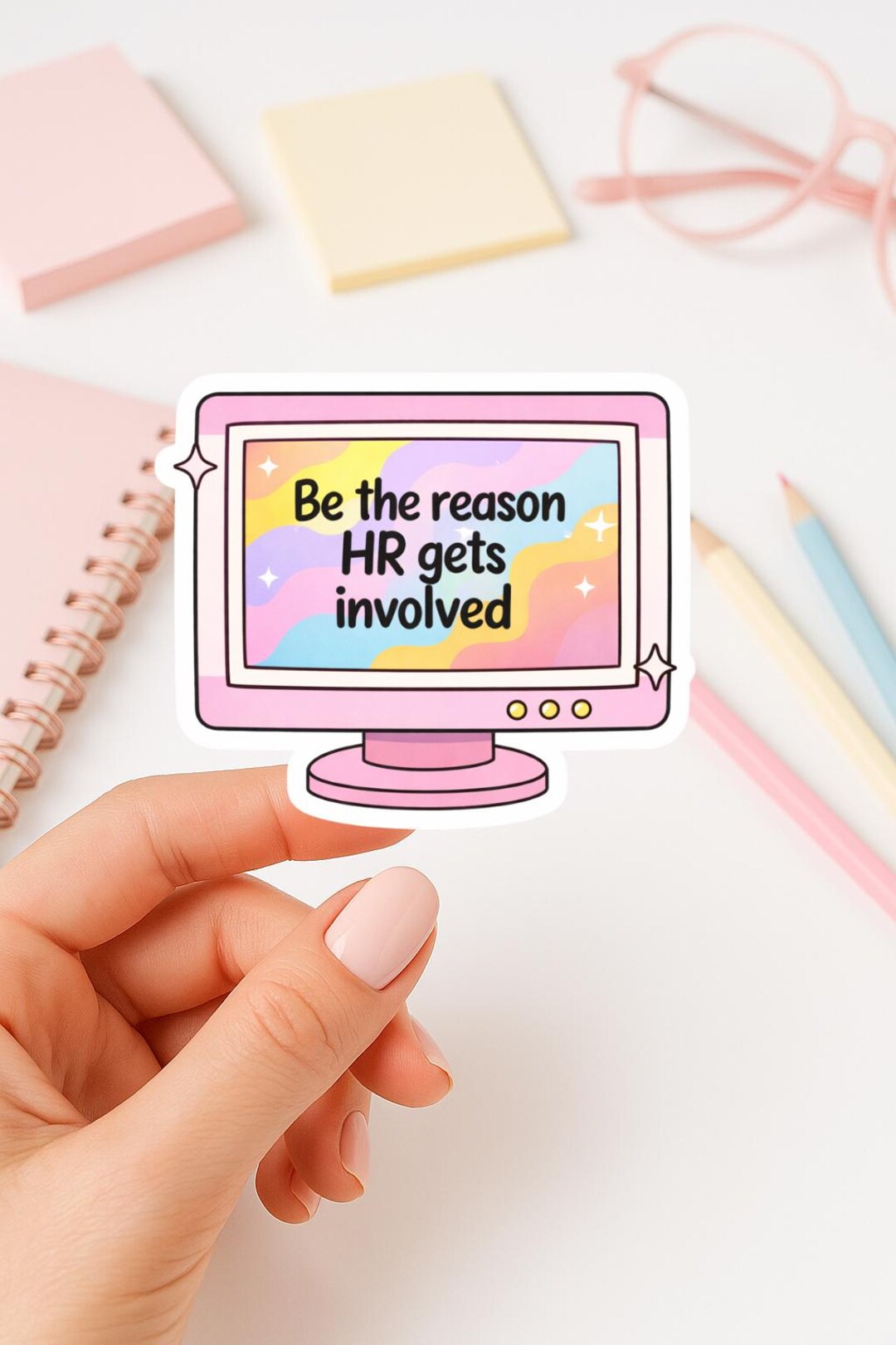 Sticker Involved Be the Reason HR Gets Involved Sticker | Office Humor | Die Cut Vinyl ...
