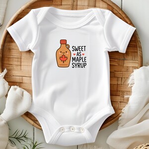 Benutzerdefinierte Babysuit personalisiert Süß wie Ahornsirup für Baby Girl Baby Boy