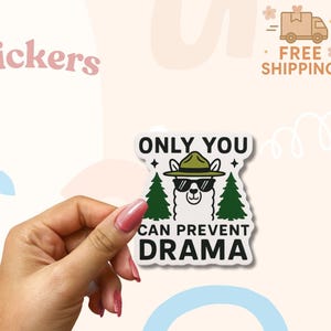 Adesivo Solo tu puoi prevenire i drammi - Divertente adesivo in vinile con lama ranger