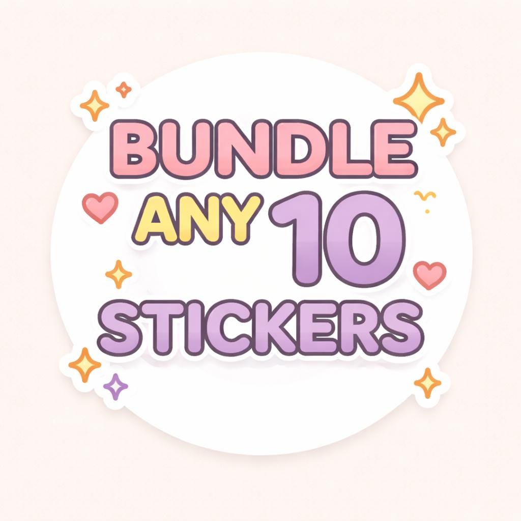 Sticker Mix Bunch Choose Any 10 Stickers Bundle | Pick Your Own Pack | Mix & Match ...