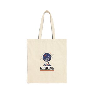 Bolso Orbital Problem Solver | parche de misión espacial, lona de cohete de astronauta