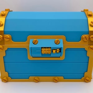 Clash Royale Treasure Chest with Combination Lock & Hidden Shelf