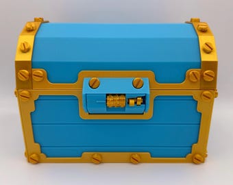 Clash Royale Treasure Chest with Combination Lock & Hidden Shelf