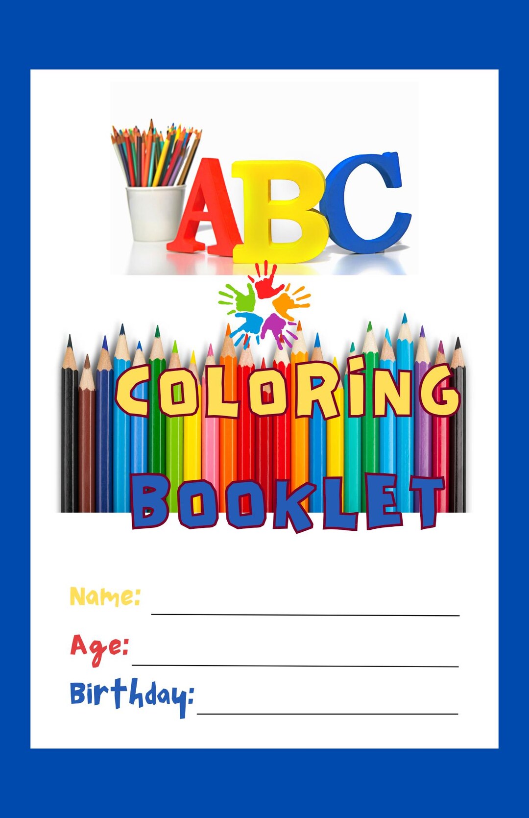 ABC Coloring Booklet - Etsy