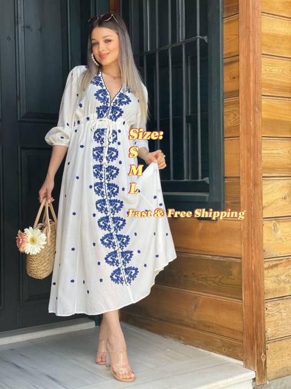 【LOULOUSEOUL】Vintage Cotton Dress (White) Vintage Cotton Dress (White) - LOULOUSEOUL