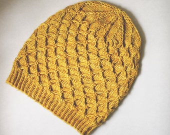 PATTERN: Honey, Knitted Slouch Hat