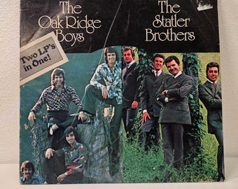 LP de reunión de música country gospel clásica, Oak Ridge Boys y Statler Brothers, disco de vinilo gospel, música cristiana, álbum sureño, estilo retro de los años 70.