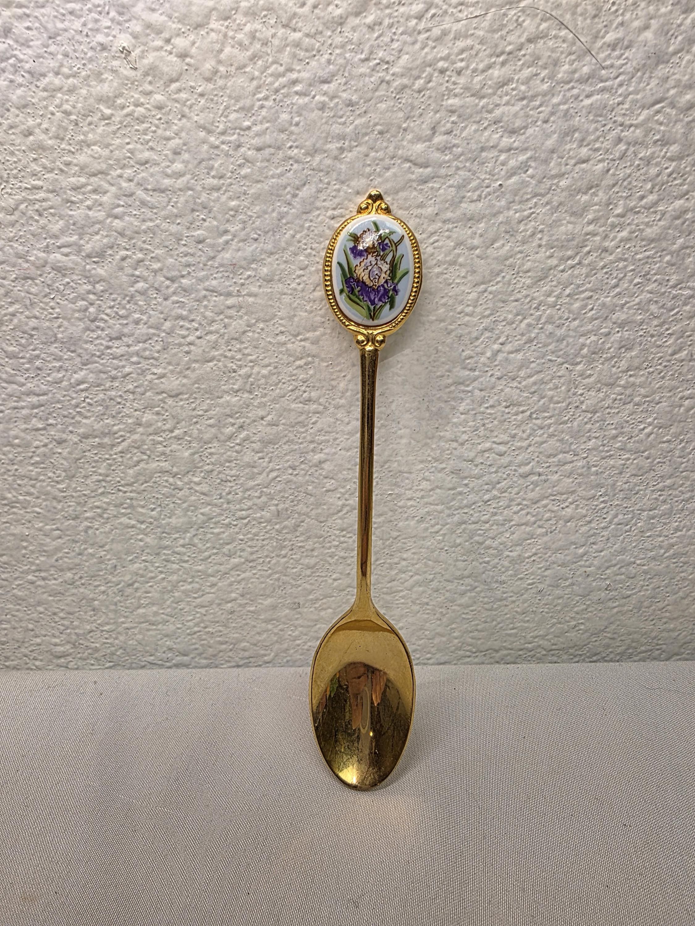 Japan Spoon Vintage Flowers on Handle - Etsy