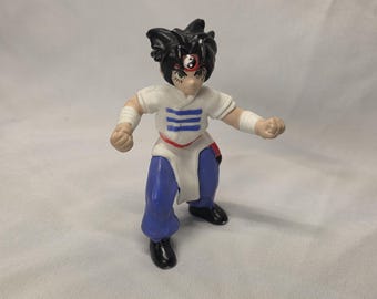 Ray Rei Kon Anime Figure BeyBlade 3 Inch 2002 Burger King Kids Club Meal Toy Collectable Early 2000s Nostalgic Vintage Classic Collectible