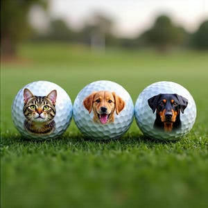 Custom Golf Ball with Photo, Personalized Gift for Him, Unique Golf Lover Gift, Special Gift for Dad