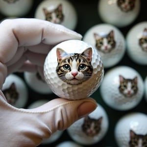 Custom Golf Ball with Pet Photo, Personalized Gift for Dog Mom, Unique Golf Lover Gift, Special Gift for Her