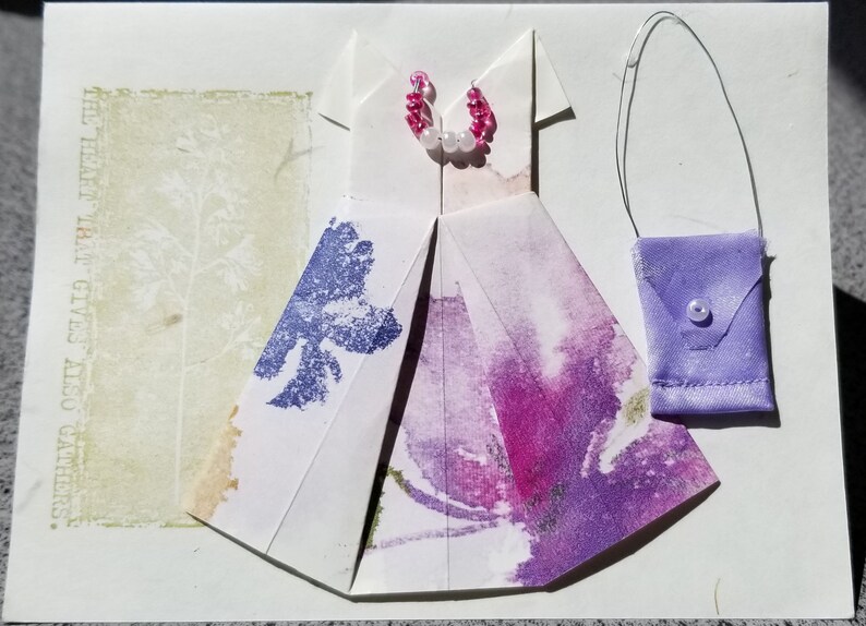 origami flower girl dress